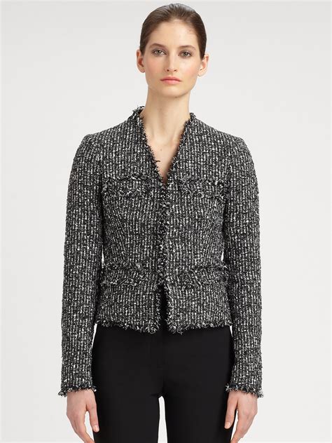 michael kors tweed jacket|Tweed Jacket .